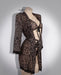 Conjunto de bata de lujo con estampado de leopardo para mujer - Quierox - Tienda Online