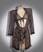 Conjunto de bata de lujo con estampado de leopardo para mujer - Quierox - Tienda Online