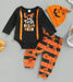 Conjunto de bebé niño con estampado de calabaza de 3 piezas - Quierox - Tienda Online