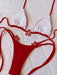 Conjunto de bikini rojo sexy para mujer, ideal para vacaciones, fiestas y citas - Quierox - Tienda Online