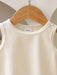 Conjunto de blusa con flecos de unicolor para niña y shorts de mezclilla con flecos - Quierox - Tienda Online