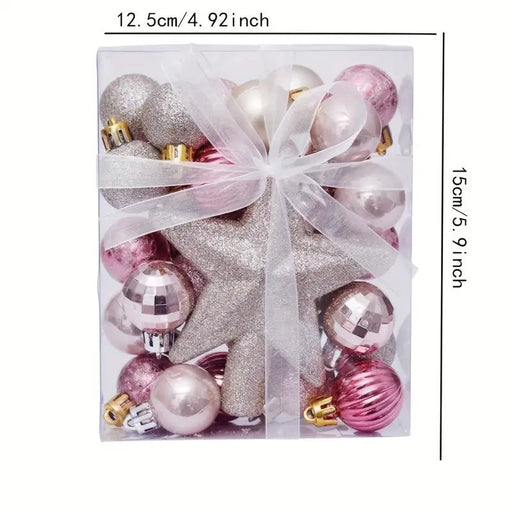 Conjunto De Bolas De Navidad con Estrella Superior De Árbol - Quierox - Tienda Online
