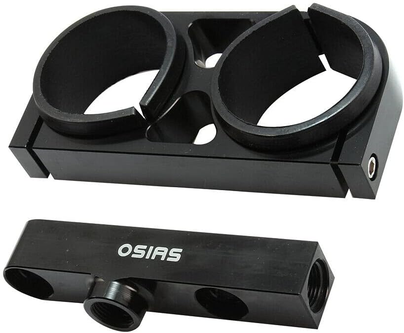 Conjunto de bomba de combustible OSIAS Billet de aluminio Twin Dual Bosch 044 380 lph AEM, colector de salida con soporte de montaje - Quierox - Tienda Online