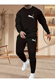 Conjunto de chándal para hombre, tejido de poliéster, punto elástico ligero, estampado de jaguar 2D - Quierox - Tienda Online