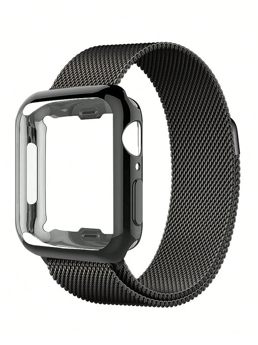 Conjunto de correa y funda compatible con Apple Watch. Elegante, suave, transpirable y ajustable - Quierox - Tienda Online
