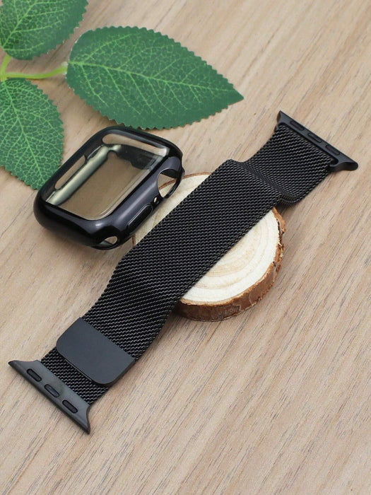 Conjunto de correa y funda compatible con Apple Watch. Elegante, suave, transpirable y ajustable - Quierox - Tienda Online