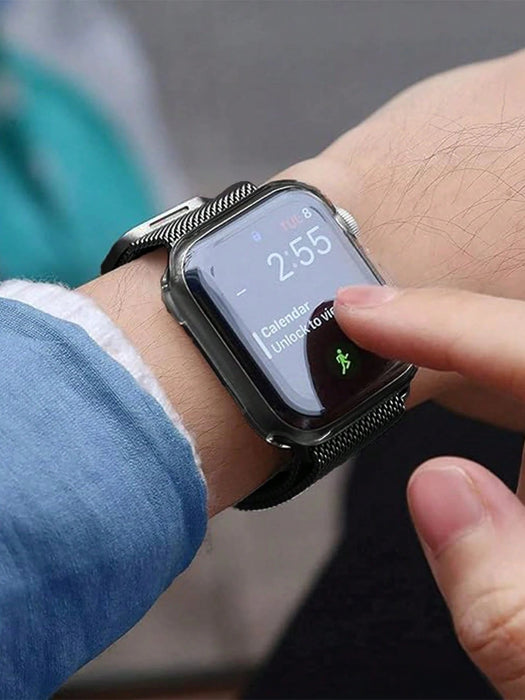 Conjunto de correa y funda compatible con Apple Watch. Elegante, suave, transpirable y ajustable - Quierox - Tienda Online
