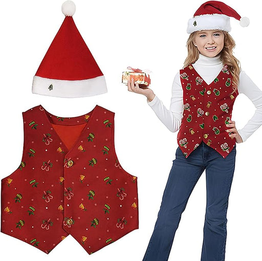 Conjunto de disfraces de Navidad - Chaleco de cosplay de Navidad - Quierox - Tienda Online