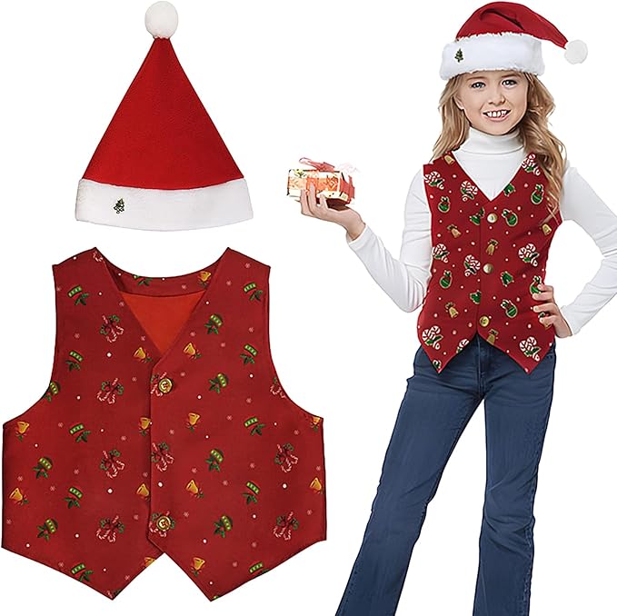 Conjunto de disfraces de Navidad - Chaleco de cosplay de Navidad - Quierox - Tienda Online