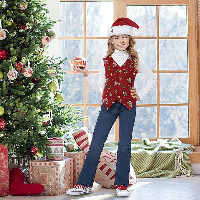 Conjunto de disfraces de Navidad - Chaleco de cosplay de Navidad - Quierox - Tienda Online