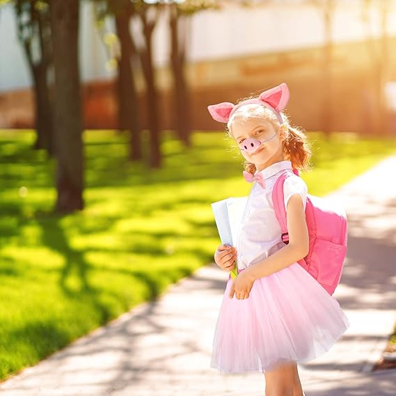 Conjunto de disfraz de cerdo, falda tutú de cerdo, kit de disfraz de animal, accesorios para niños - Quierox - Tienda Online