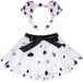 Conjunto de disfraz de dálmata Haakong con falda de tutú y diadema con orejas - Quierox - Tienda Online