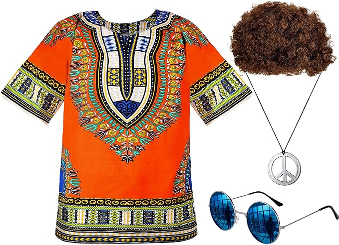 Conjunto de disfraz hippie de 4 piezas de Norme - Quierox - Tienda Online