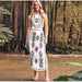 Conjunto de dos piezas bordado elegante: top y falda pareo - Quierox - Tienda Online
