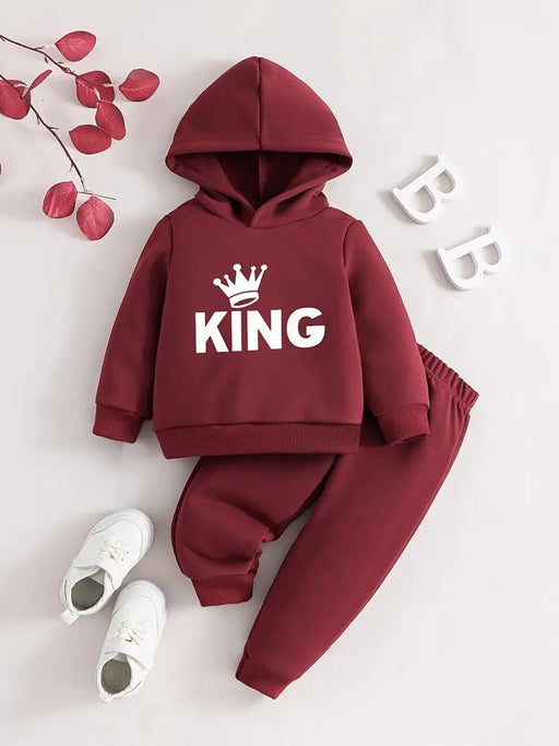 Conjunto de dos piezas de moda para bebés varones, que incluye una sudadera de manga larga con pantalones largos versátiles - Quierox - Tienda Online