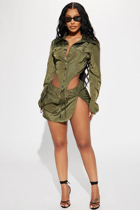 Conjunto de falda - Oliva - Quierox - Tienda Online