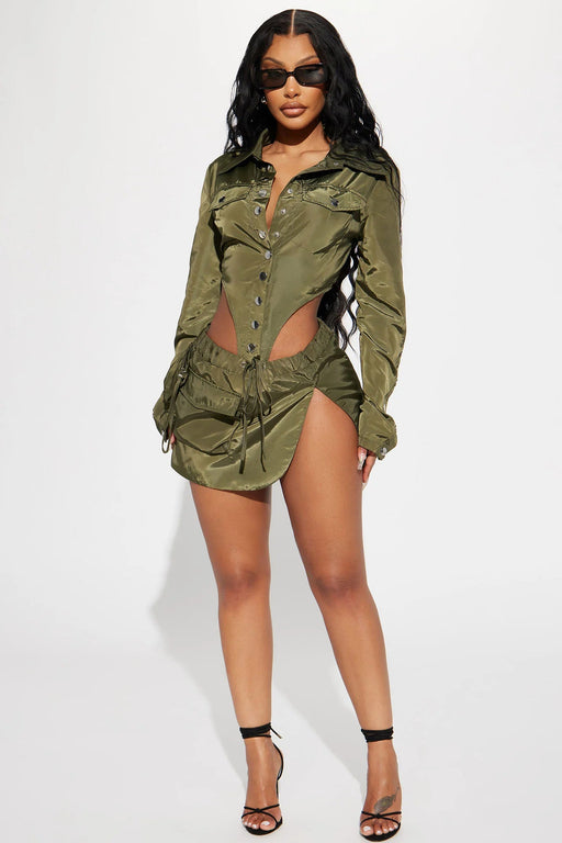 Conjunto de falda - Oliva - Quierox - Tienda Online