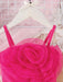 Conjunto de falda y top con estampado floral Rosa y blanco vibrantes, estilo casual con detalle de lazo - Quierox - Tienda Online