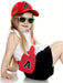 Conjunto de gorra y estuche, infantiles rojas personalizadas de malla de esponja con la letra E - Quierox - Tienda Online
