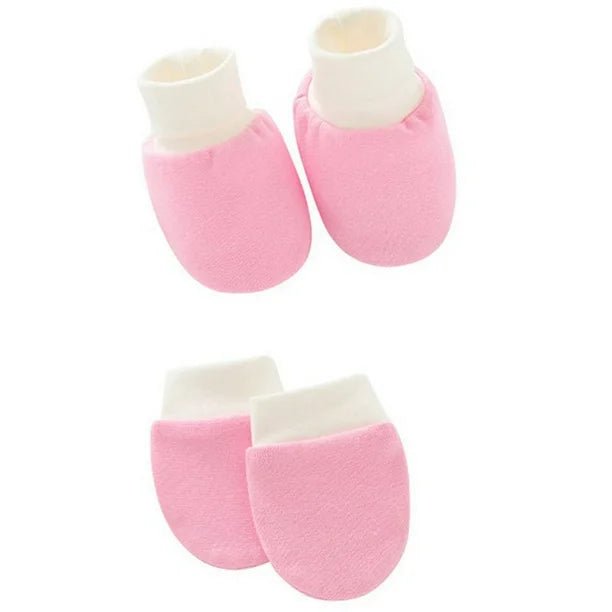 Conjunto de gorro fetal para recién nacidos, gorros con lazo para bebés, cubremanos y pies - Quierox - Tienda Online