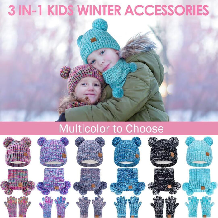Conjunto de gorro, guantes y bufanda para niñas pequeñas y bebés - Quierox - Tienda Online