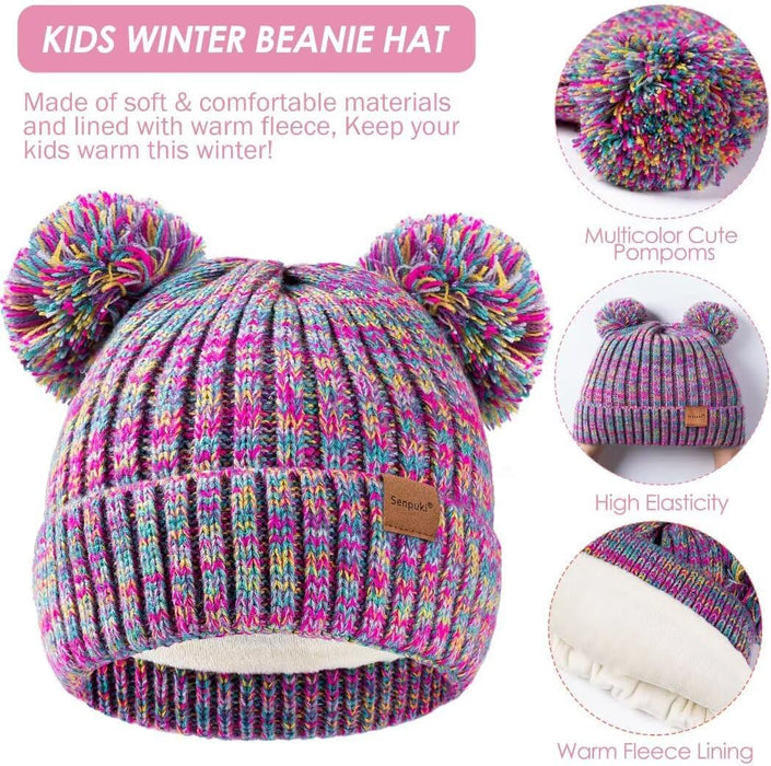 Conjunto de gorro, guantes y bufanda para niñas pequeñas y bebés - Quierox - Tienda Online