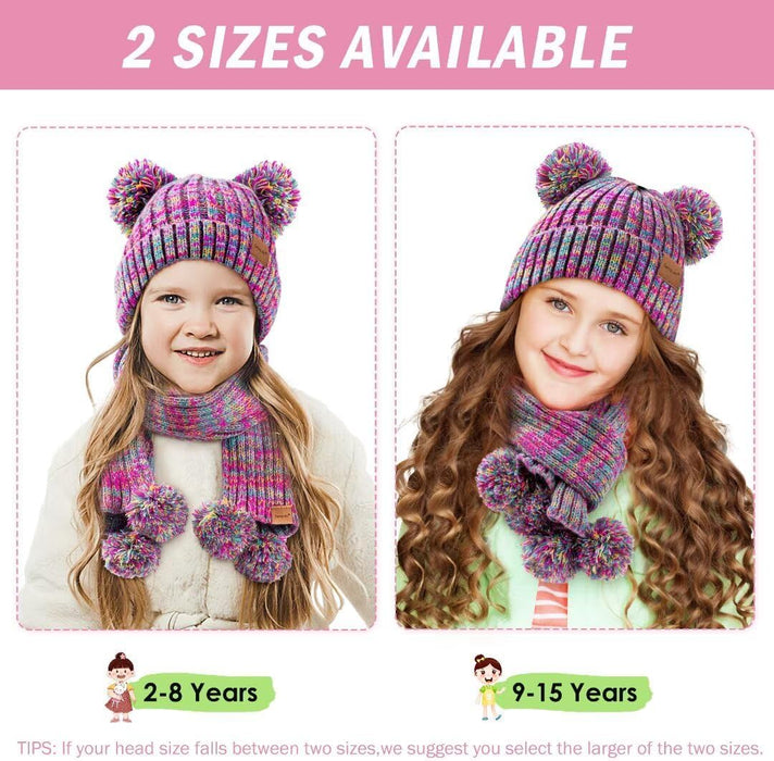 Conjunto de gorro, guantes y bufanda para niñas pequeñas y bebés - Quierox - Tienda Online