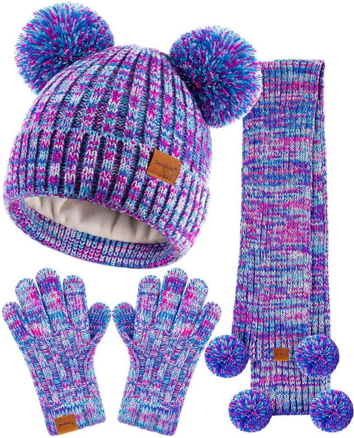 Conjunto de gorro, guantes y bufanda para niñas pequeñas y bebés - Quierox - Tienda Online