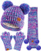 Conjunto de gorro, guantes y bufanda para niñas pequeñas y bebés - Quierox - Tienda Online