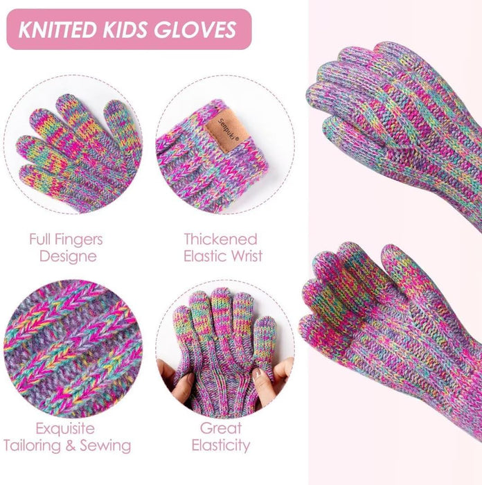 Conjunto de gorro, guantes y bufanda para niñas pequeñas y bebés - Quierox - Tienda Online