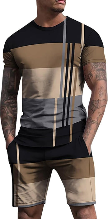 Conjunto de hombre de camiseta y pantalones cortos de verano - Quierox - Tienda Online