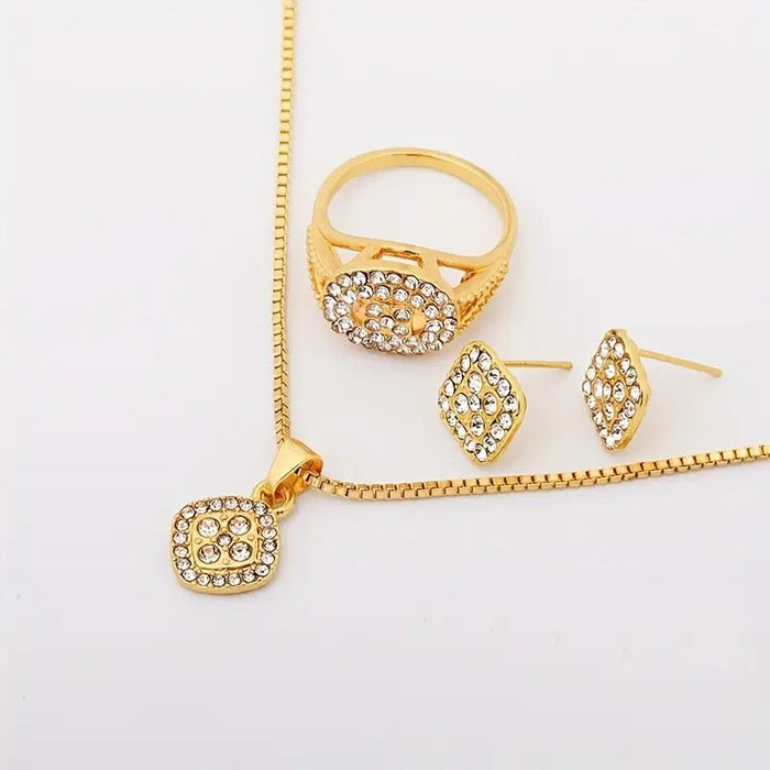 Conjunto de joyería de 3 piezas, anillo minimalista de moda - Quierox - Tienda Online