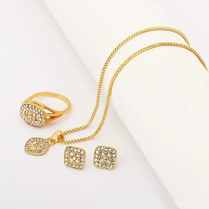 Conjunto de joyería de 3 piezas, anillo minimalista de moda - Quierox - Tienda Online