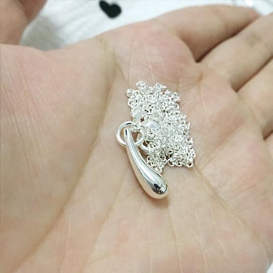 Conjunto de joyería de 4 piezas: pendientes, brazalete, collar y anillo con forma de gota de agua - Quierox - Tienda Online