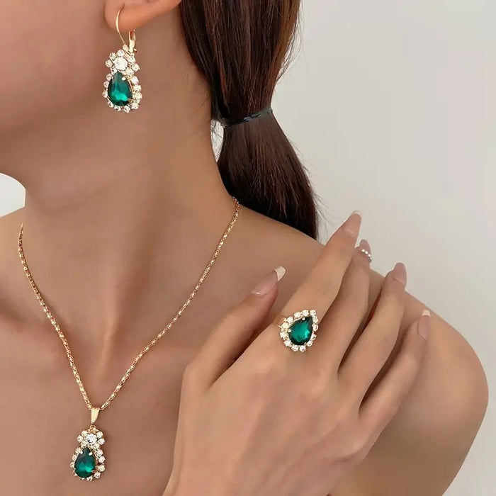 Conjunto de Joyería de Lujo para Mujer de 4 Piezas - Quierox - Tienda Online