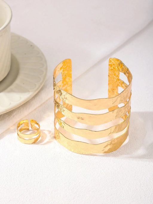 Conjunto de joyería para mujer, 1 pulsera + 1 anillo, estilo europeo y americano - Quierox - Tienda Online