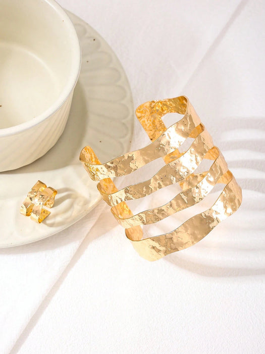 Conjunto de joyería para mujer, 1 pulsera + 1 anillo, estilo europeo y americano - Quierox - Tienda Online