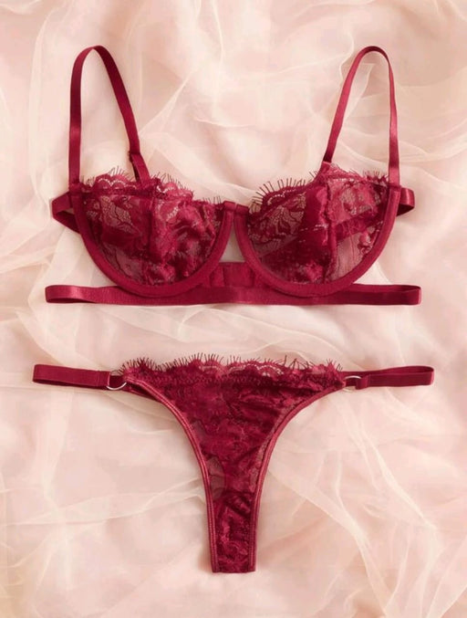 Conjunto de lencería sexy con sujetador - Quierox - Tienda Online