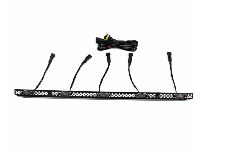 Conjunto de luz amarilla pequeña para cubierta de motor, con luces decorativas delanteras - Quierox - Tienda Online