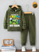 Conjunto de otoño/invierno para niño, de moda casual con estampado de letras de consola de videojuegos - Quierox - Tienda Online