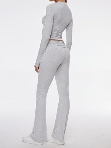 Conjunto de pantalones ajustados casuales para mujer, 2 piezas - Quierox - Tienda Online