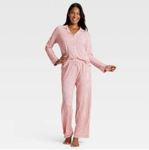 Conjunto de pijama Auden de manga larga con cuello con muesca y pantalón - Quierox - Tienda Online