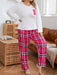 Conjunto de pijama con parches y bolsillos con estampado de cuadros escoceses - Quierox - Tienda Online