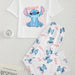 Conjunto de pijama de dos piezas con estampado de Stitch, para mujer - Quierox - Tienda Online