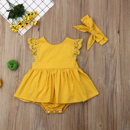 Conjunto de ropa de encaje para niñas recién nacidas - Quierox - Tienda Online