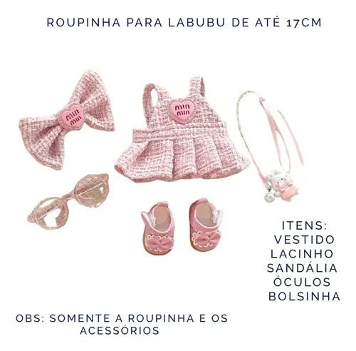 Conjunto de ropa para muñeca Labubu: vestido, zapatos y accesorios - Quierox - Tienda Online