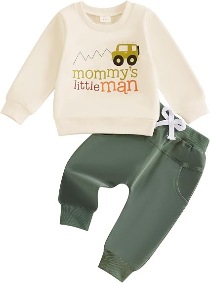 Conjunto de sudadera de manga larga con estampado de letras y pantalón deportivo - Quierox - Tienda Online