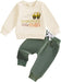 Conjunto de sudadera de manga larga con estampado de letras y pantalón deportivo - Quierox - Tienda Online