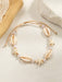Conjunto de tobillera y collar trenzado de estilo bohemio con estrella de mar para mujer - Quierox - Tienda Online