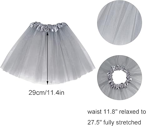 Conjunto de tutú para disfraz de ratón gris y diadema con orejas de ratón - Quierox - Tienda Online